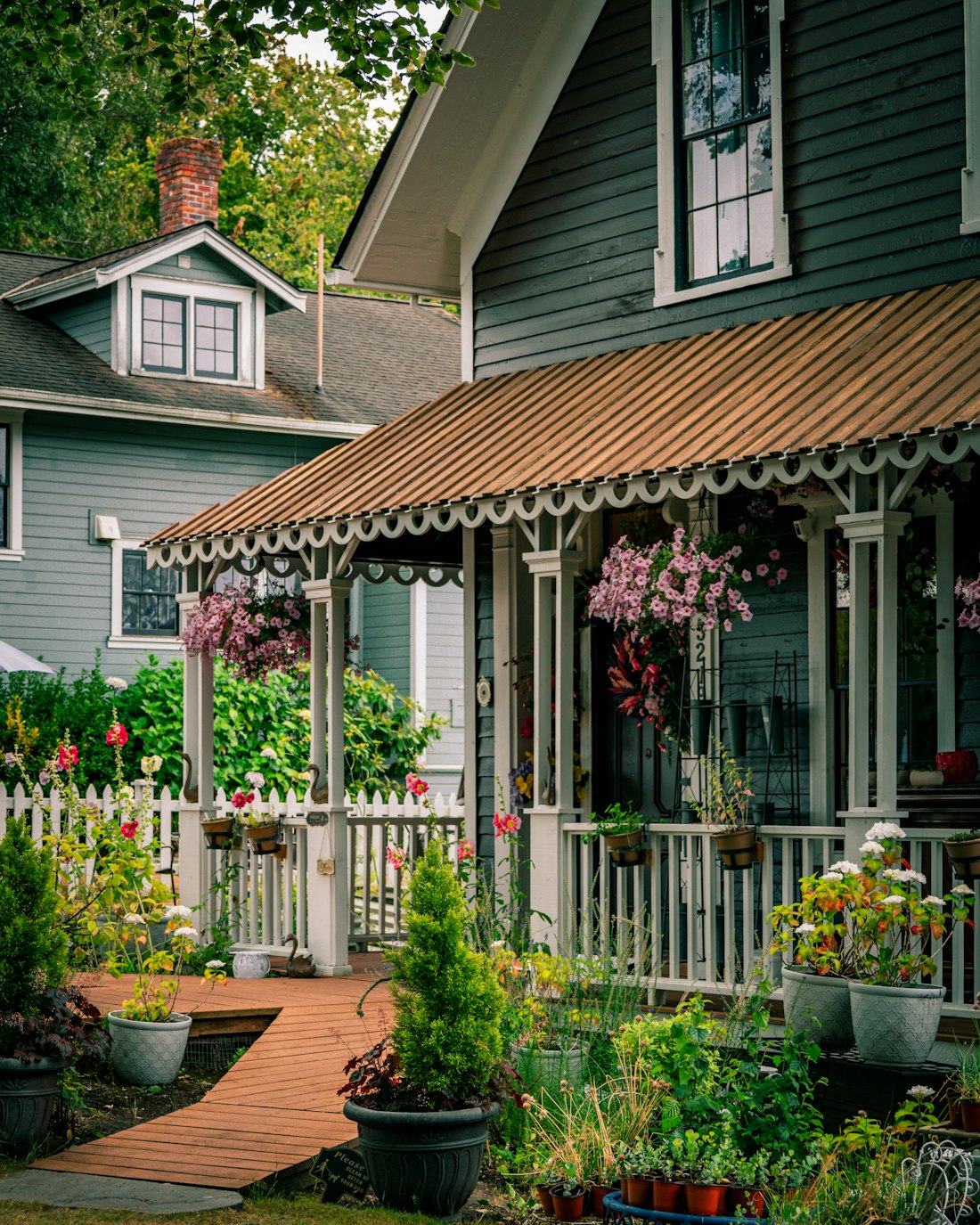 A charming Utah home with a welcoming covered porch